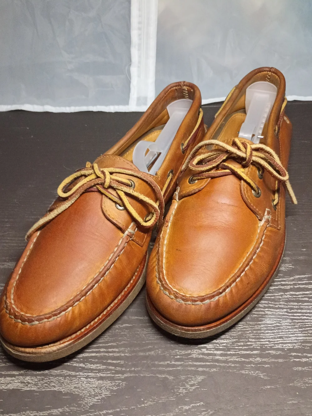 Sperry GOLD CUP Men's 9.5M Tan Leather Boat Shoes. Like NEW!!!